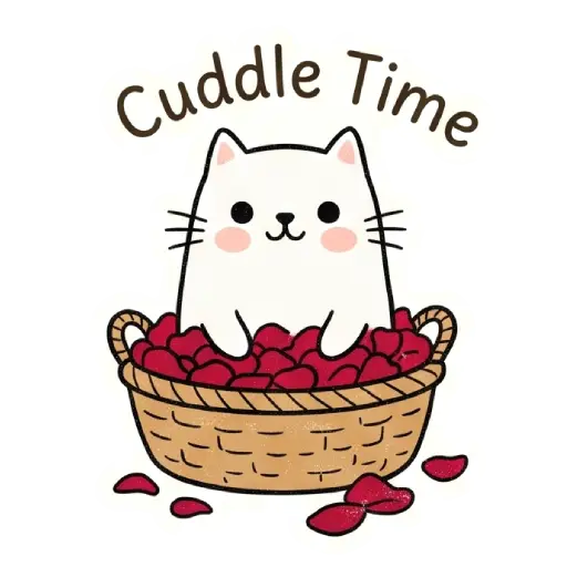 Hello, my love, cat, cat lover, romantic, love, cute, WhatsApp stickers, stickers, love message stay close (1)